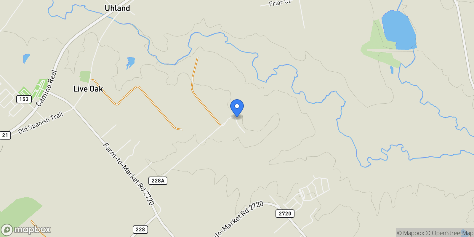 Map showing 182 Lantana Lane, Maxwell, TX 78656, Maxwell, Texas, United States.