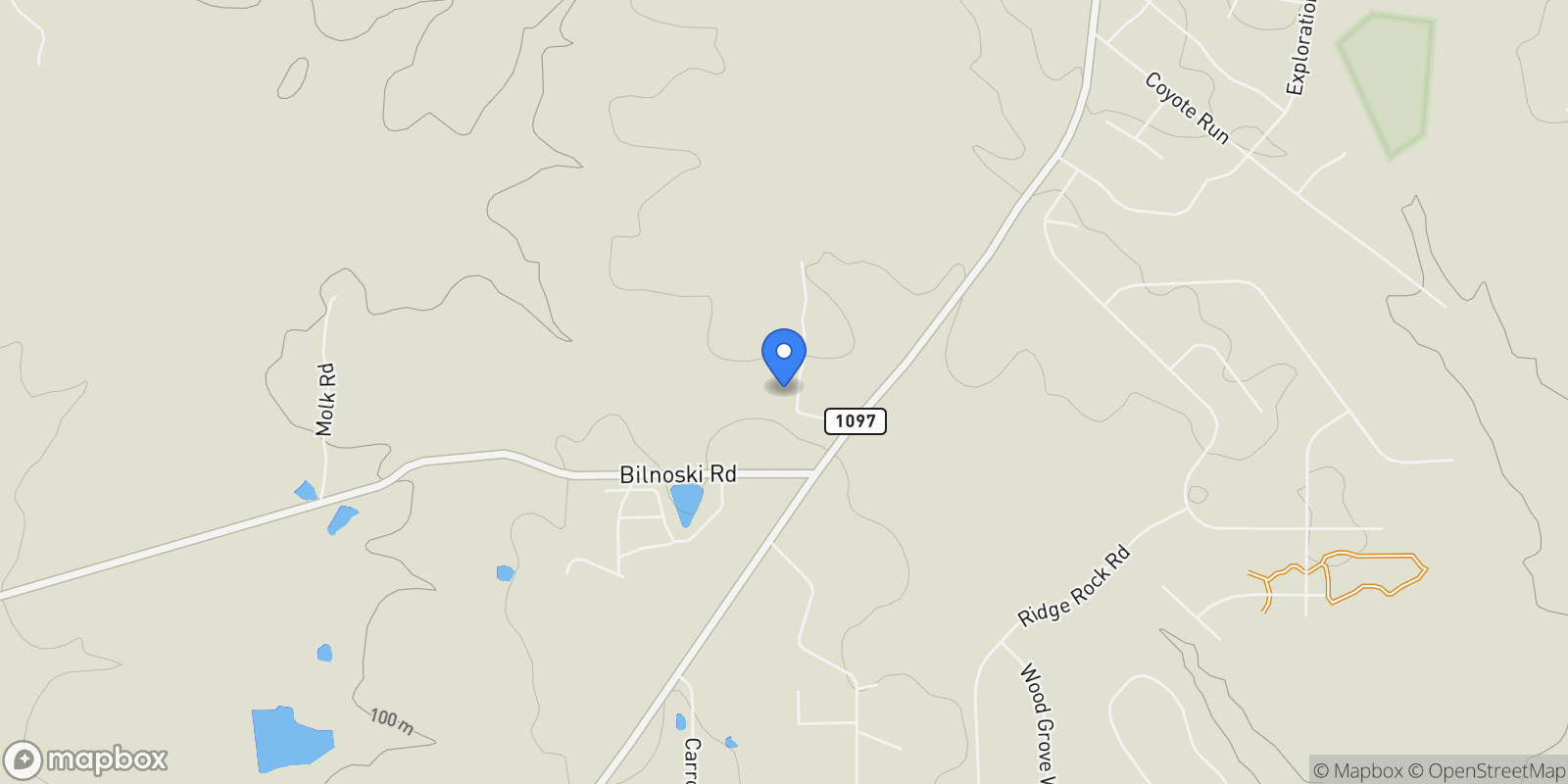 Map showing 11486 Oak Springs Drive, Willis, Texas, United States.