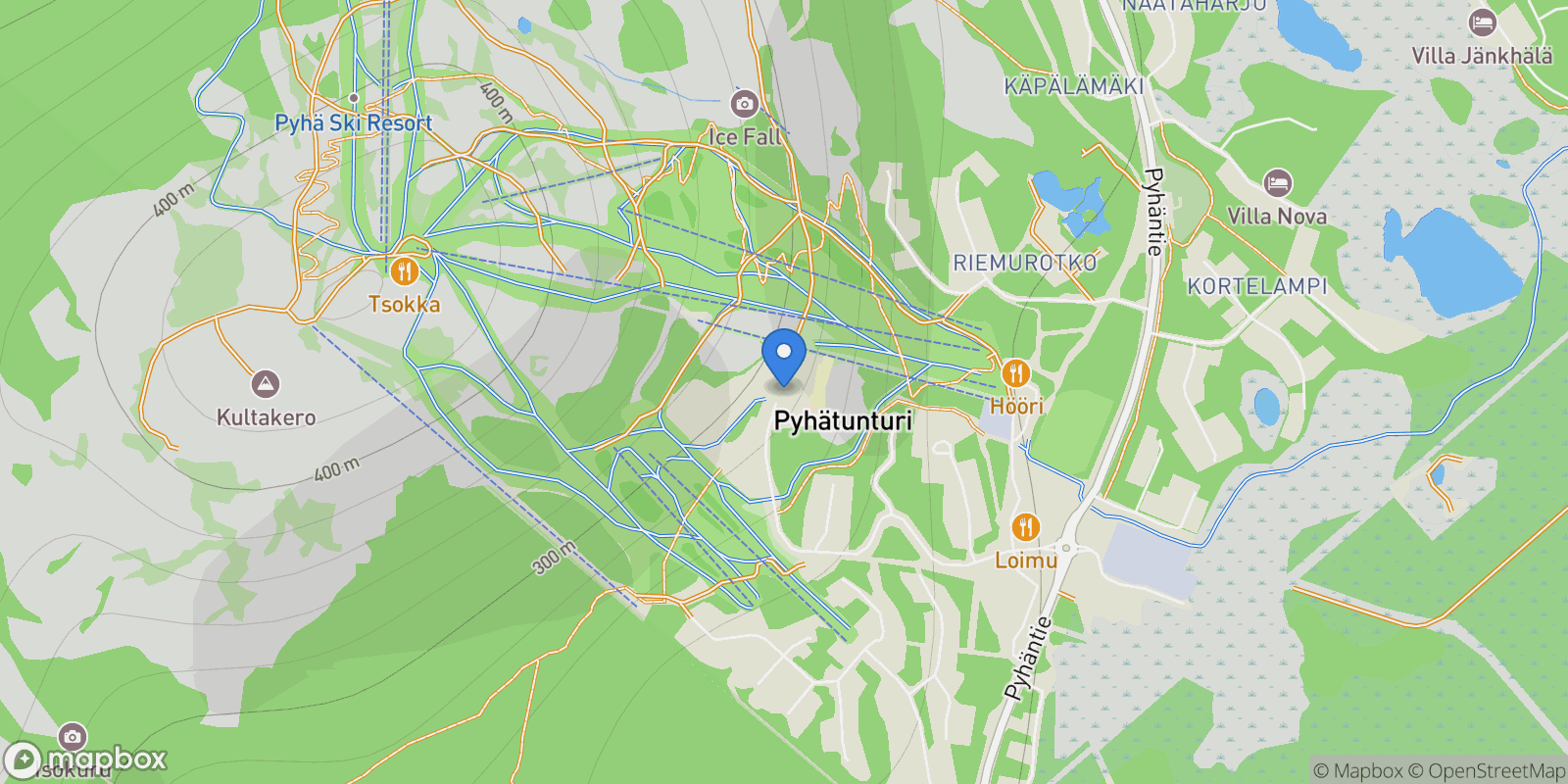 Map showing Kultakeronkatu 21c, 98530 Pelkosenniemi, Finland, Lapland, Finland.