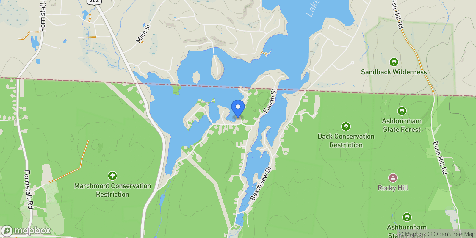 Map showing 16 2nd St, Winchendon, MA 01475, Winchendon, Massachusetts, United States.