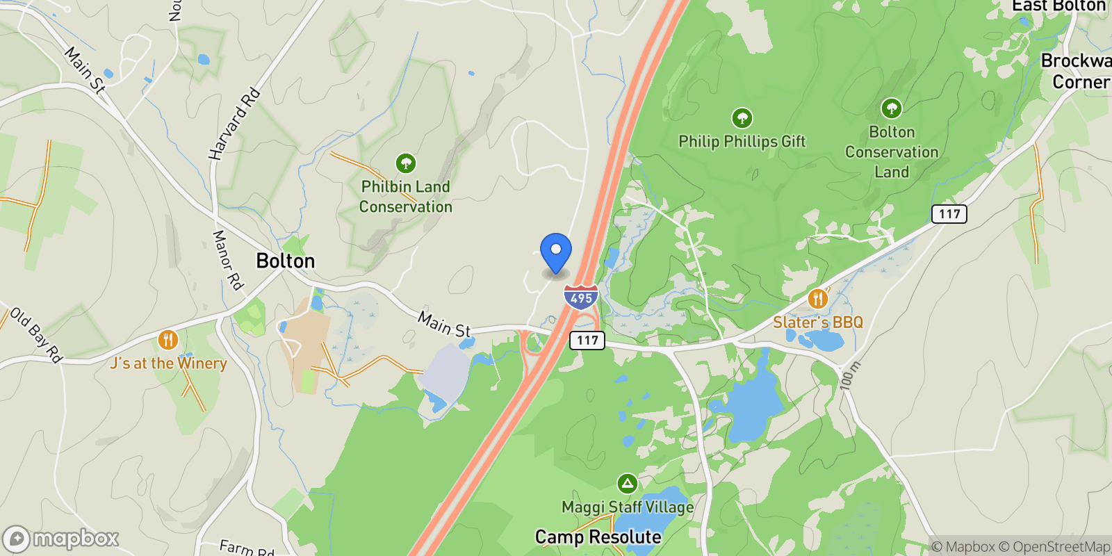 Map showing 47 Sugar Road, Bolton, MA 01740, Bolton, Massachusetts, United States.