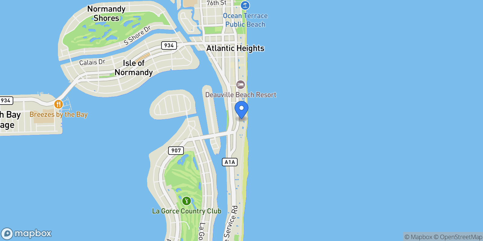 Map showing 6365 Collins Ave, Miami Beach, FL 33141, Miami Beach, Florida, United States.