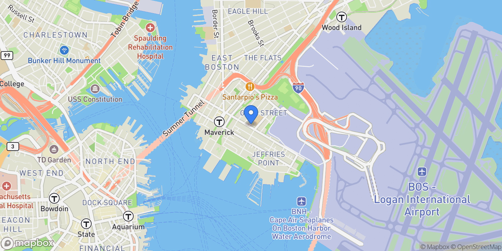 Map showing 9 McKay Pl Unit 209, Boston, MA 02128, Boston, Massachusetts, United States.