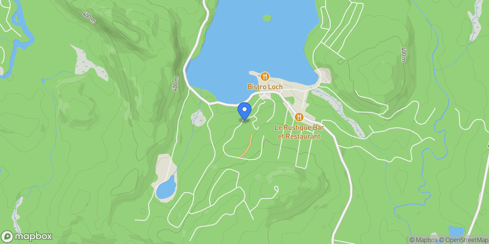 Map showing 187 Ch. de la Fraternité 228, Lac-Supérieur, Quebec, Canada.
