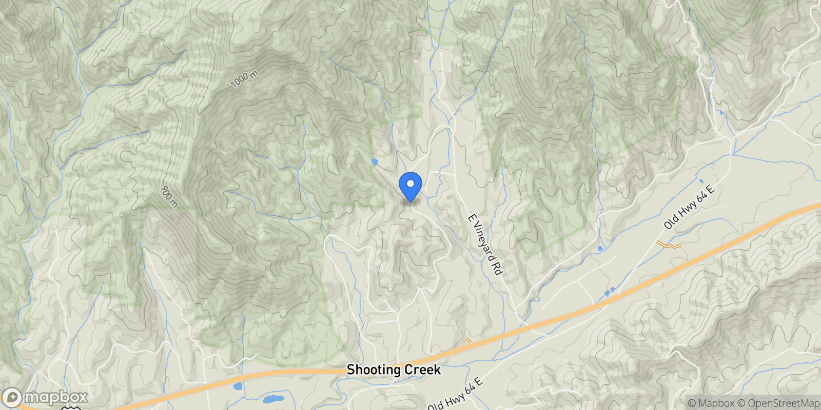 Map showing 1615 East Vineyard Road, Hayesville, NC 28904, Hayesville, North Carolina, United States.