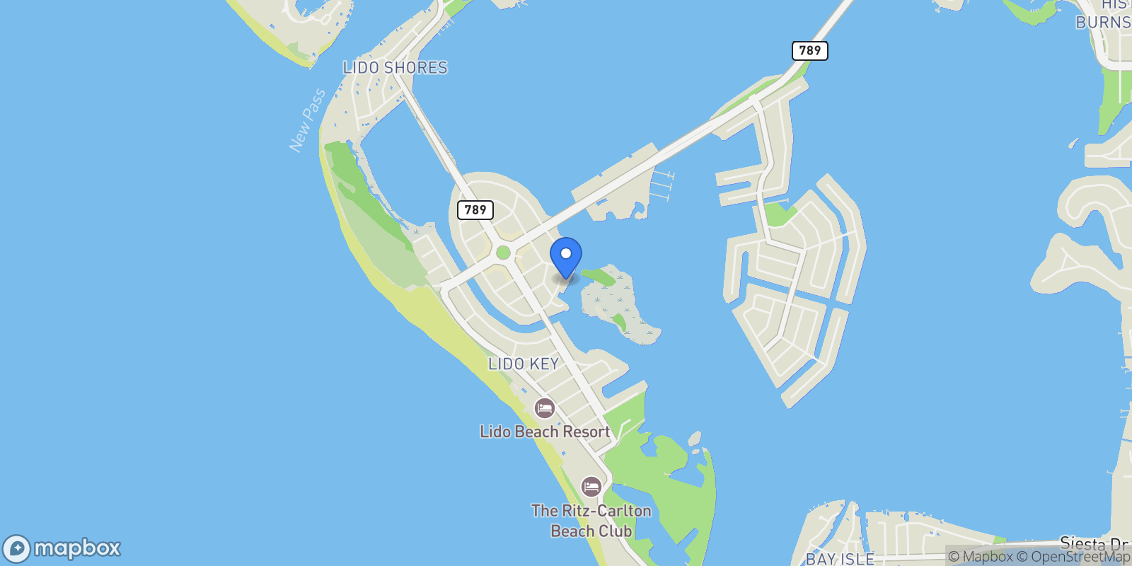 Map showing 139 S Washington Drive, Sarasota, FL 34236, Sarasota, Florida, United States.