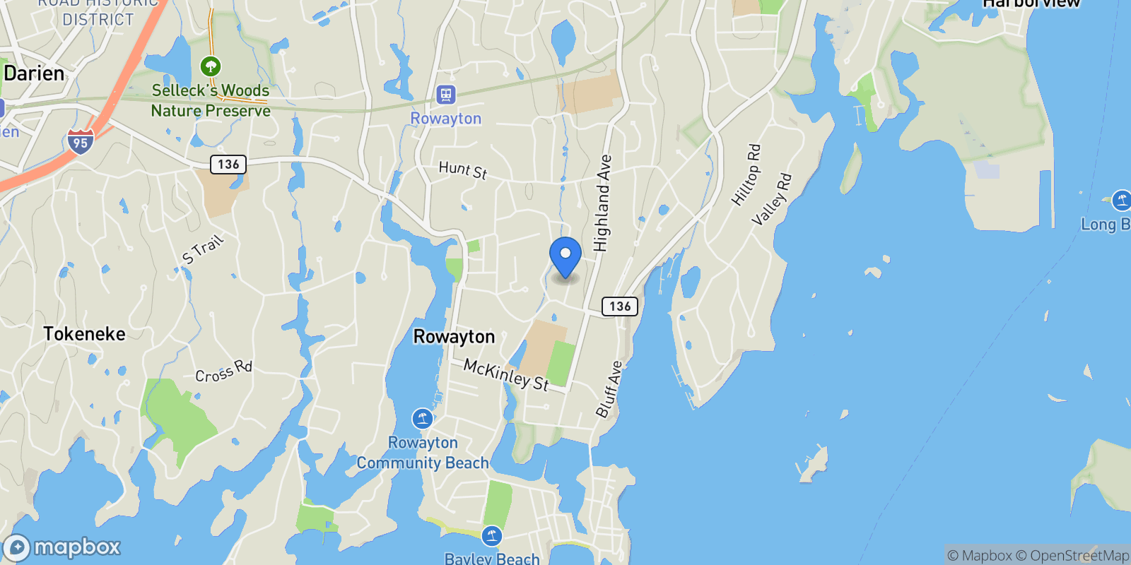 Map showing 9 Flicker Lane, Norwalk, Connecticut, United States.