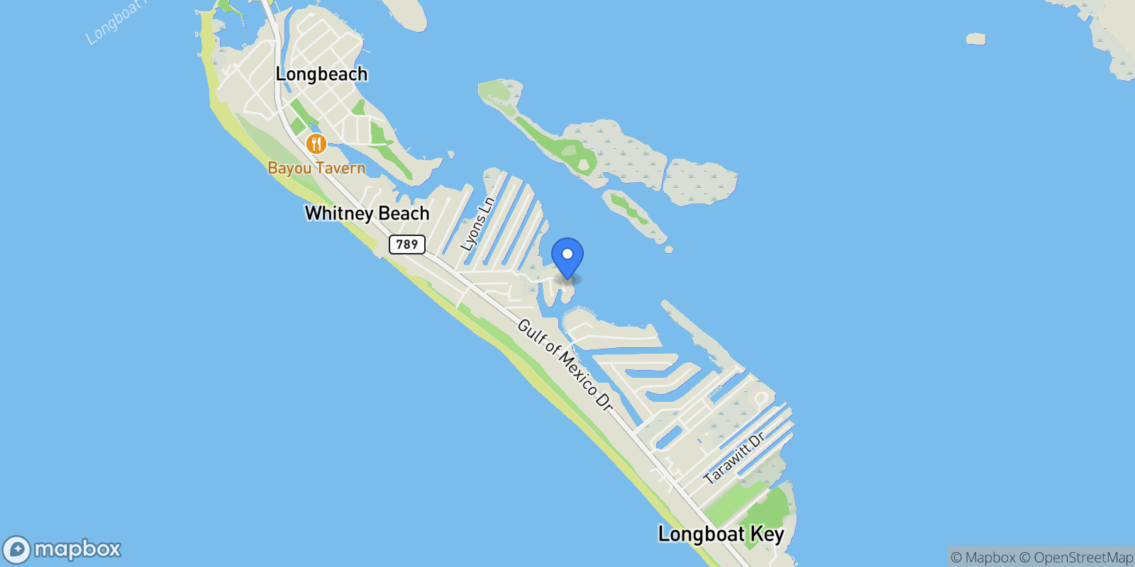 Map showing 757 Hideaway Bay Drive, Longboat Key, FL 34228, Longboat Key, Florida, United States.