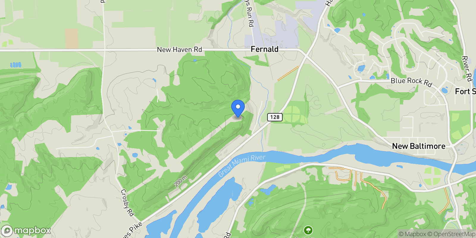 Map showing 10337 Paddys Run , Crosby Twp, OH 45030, Harrison, Ohio, United States.