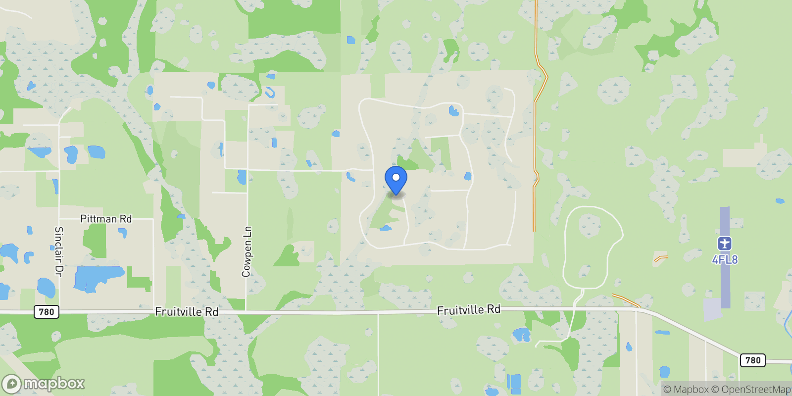 Map showing 1408 Oak Hammock Road, Sarasota, FL 34240, Sarasota, Florida, United States.