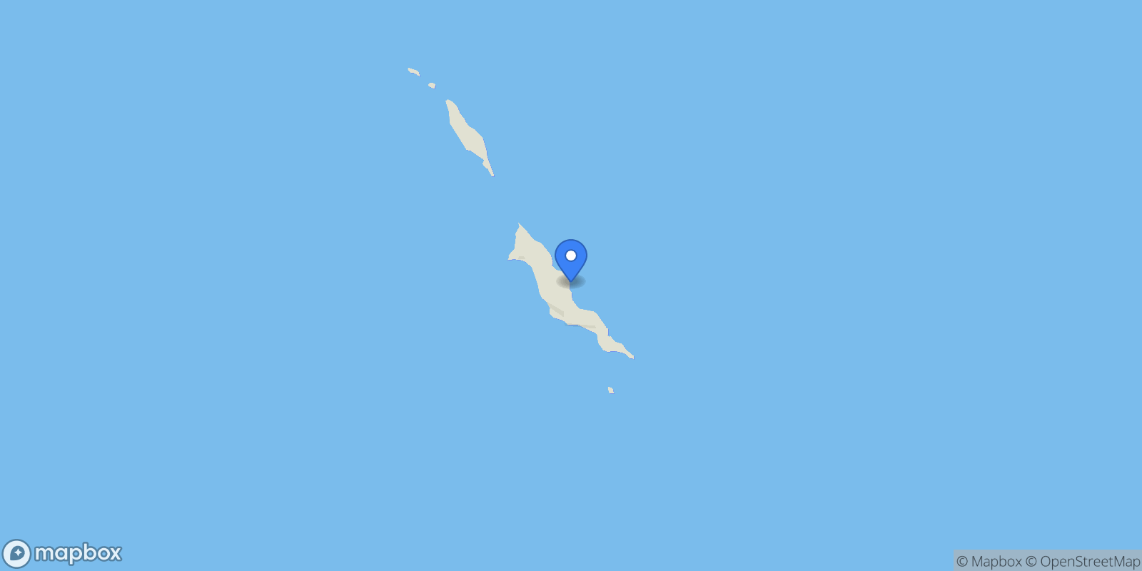 Map showing Serenity Island , Other Abaco, SS, Coopers Town, North Abaco, The Bahamas.