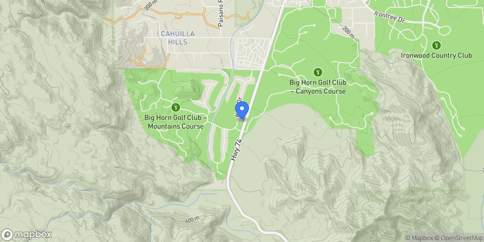 Map showing 245 Kiva Court, Palm Desert, California, United States.