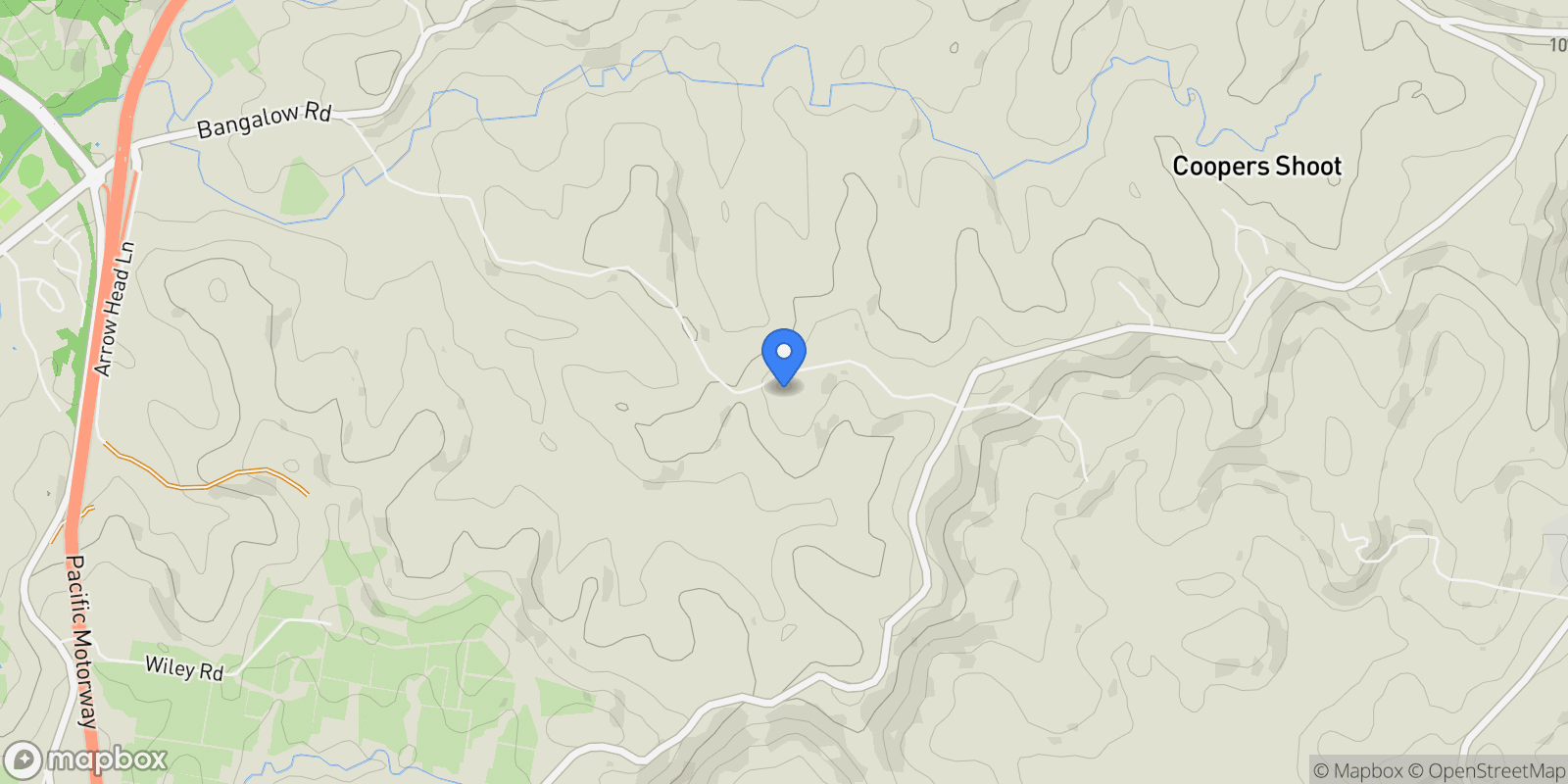 Map showing 451 Coopers Shoot Road, Byron Bay, NSW 2481, Coopers Shoot, New South Wales, Australia.