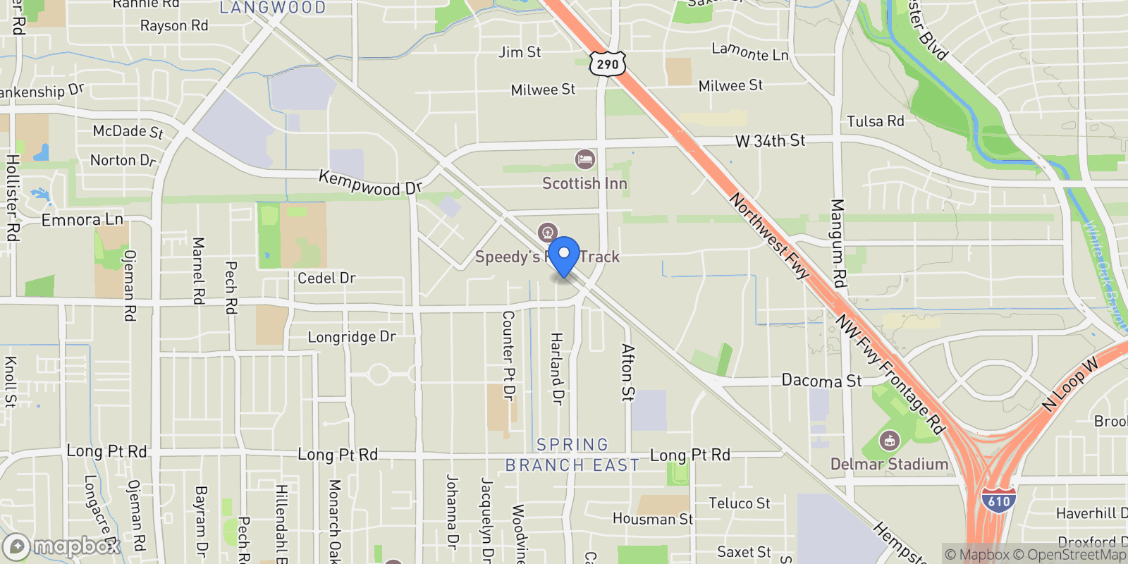 Map showing 11217 Todd Street, Houston, Texas, United States.