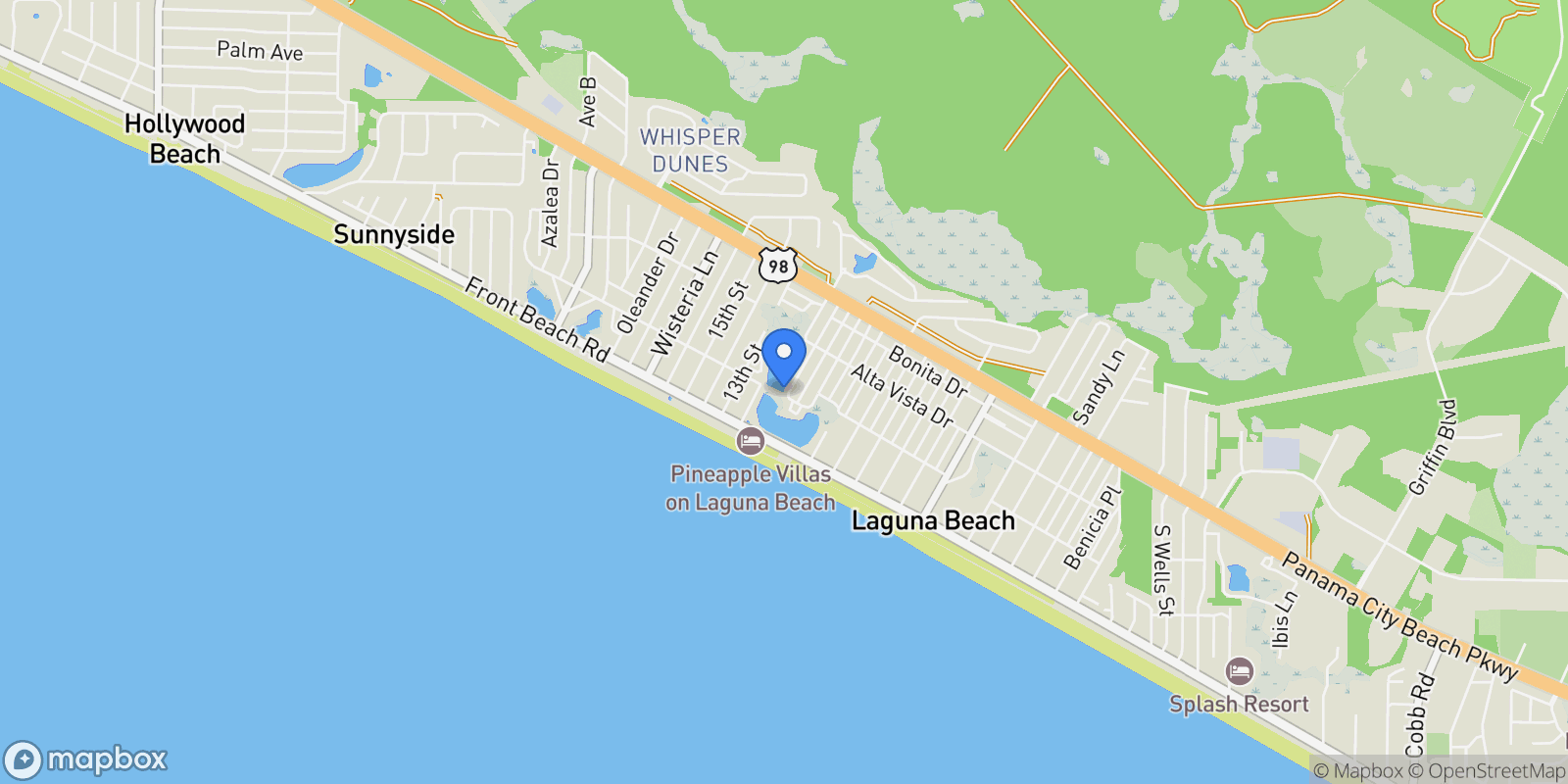 Map showing 203 George C Wallace Boulevard, Rosemary Beach, Florida, United States.