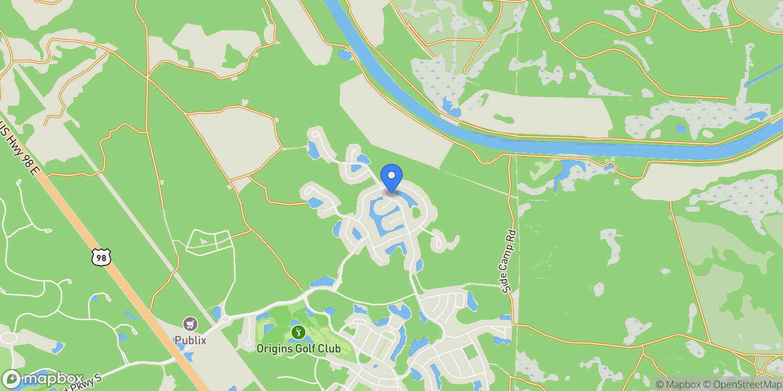 Map showing Rosemary Beach, Florida, United States.