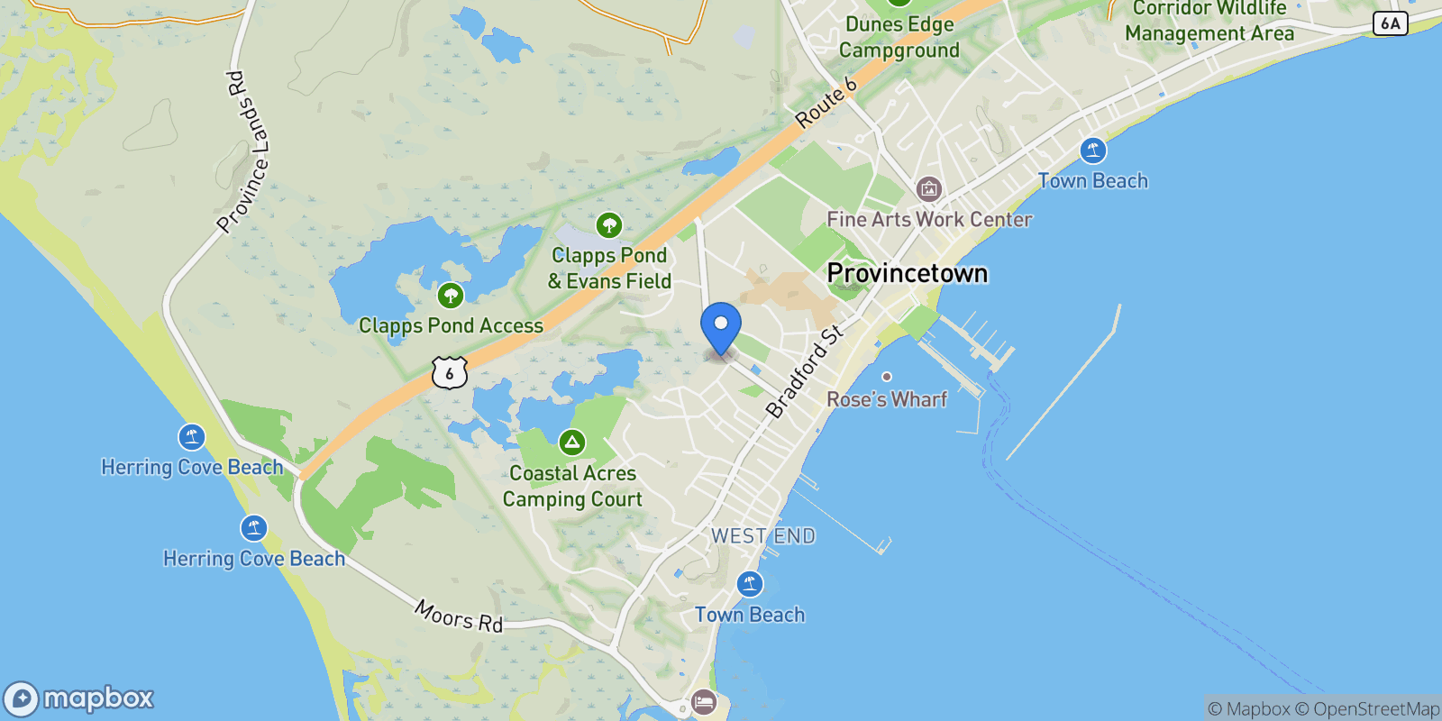 Map showing 36 Shank Painter Road, Unit 11 , Provincetown, MA 02657, Provincetown, Massachusetts, United States.