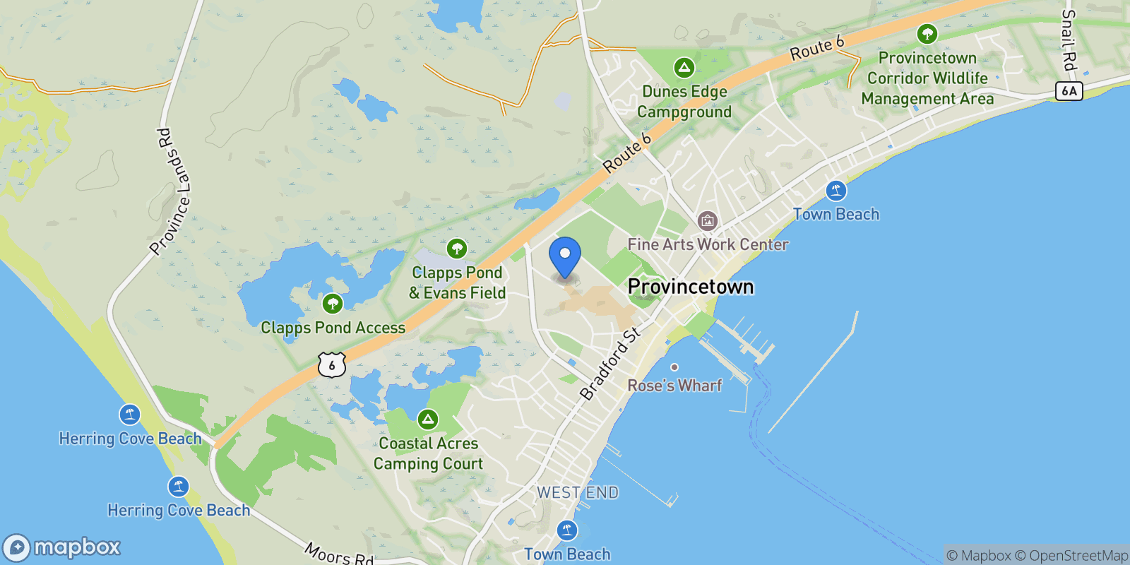 Map showing 27 Captain Berties Way , Provincetown, MA 02657, Provincetown, Massachusetts, United States.