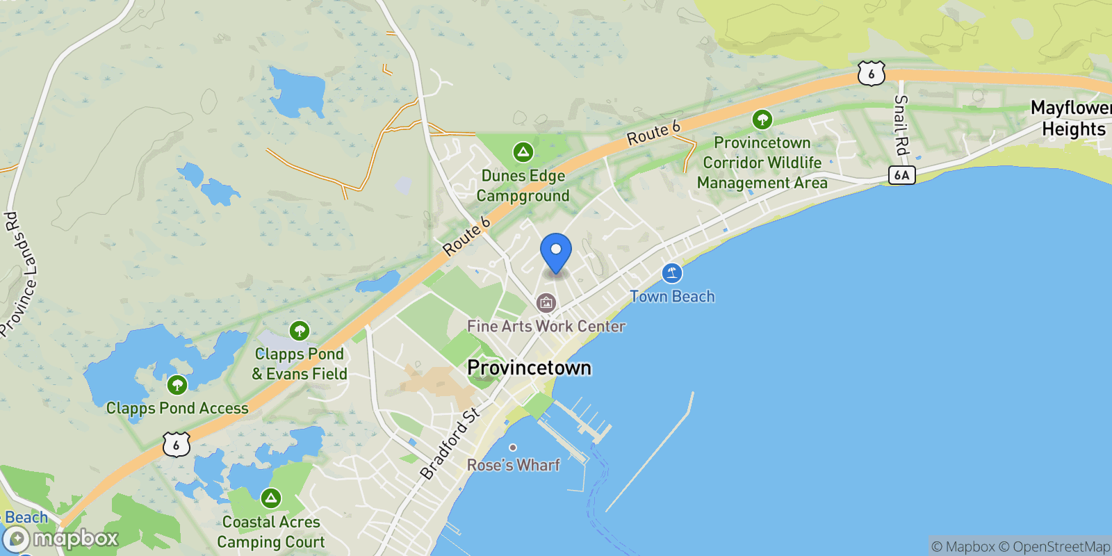 Map showing 37 Pearl Street , Provincetown, MA 02657, Provincetown, Massachusetts, United States.