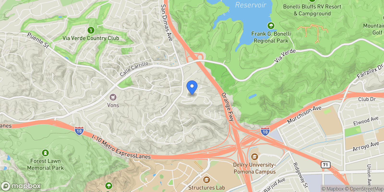 Map showing 0 Paseo Al Deano, San Dimas, CA 91773, San Dimas, California, United States.