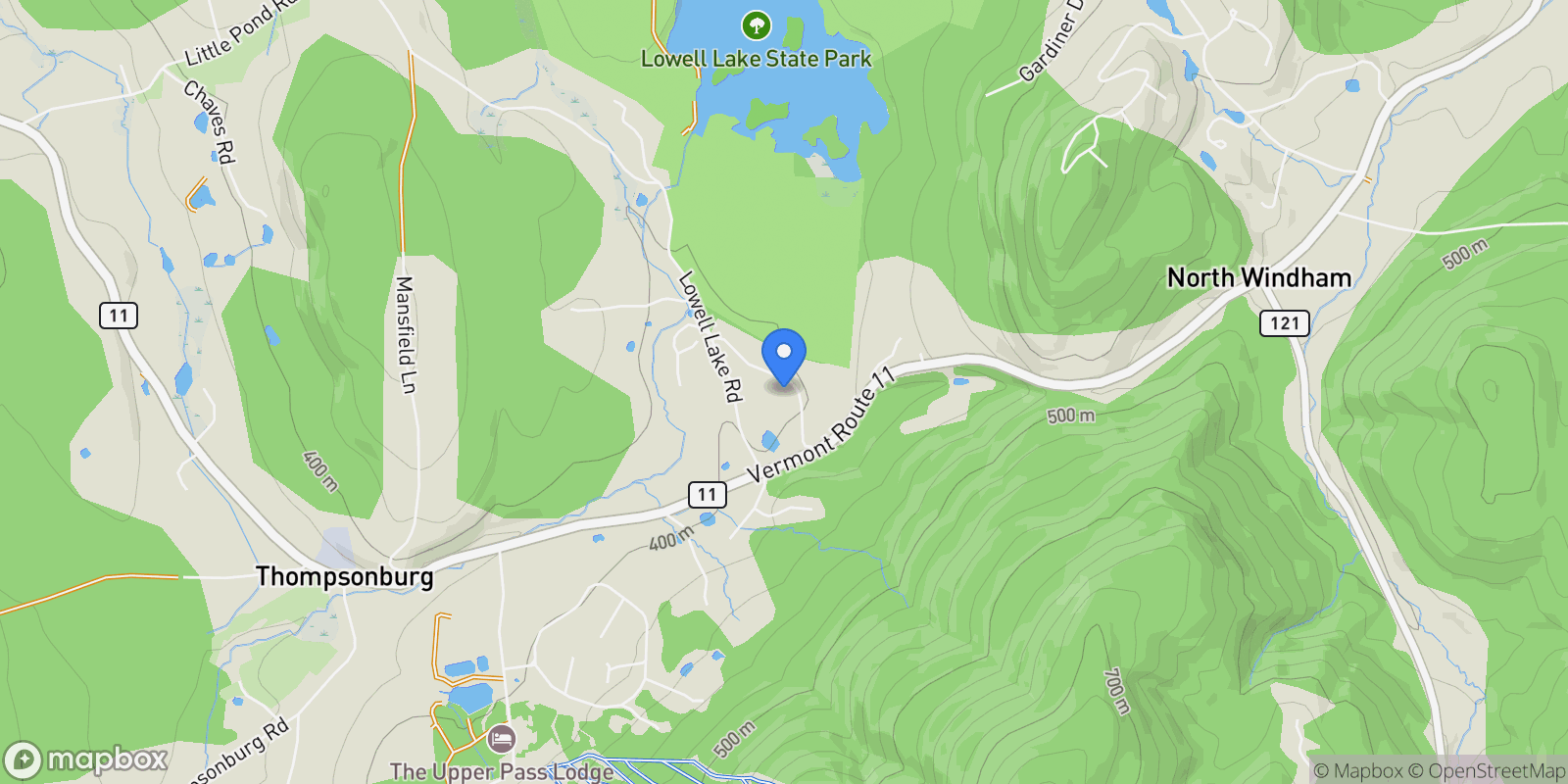 Map showing 196 Old Sawmill Road, Londonderry, VT 05148, Londonderry, Vermont, United States.