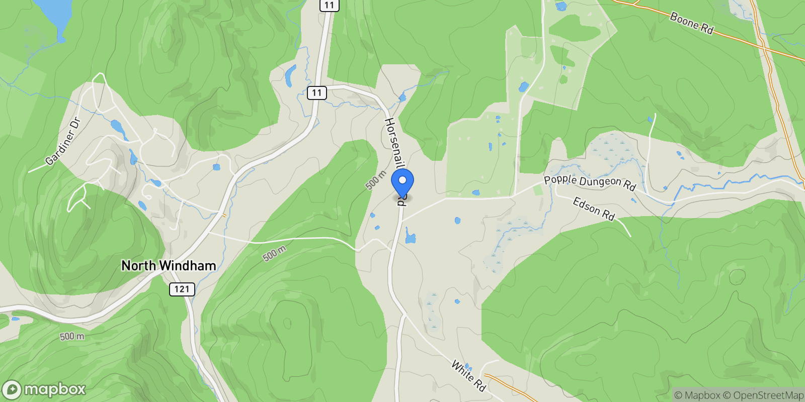 Map showing 717 Horsenail Hill Road, Windham, VT 05143, Windham, Vermont, United States.