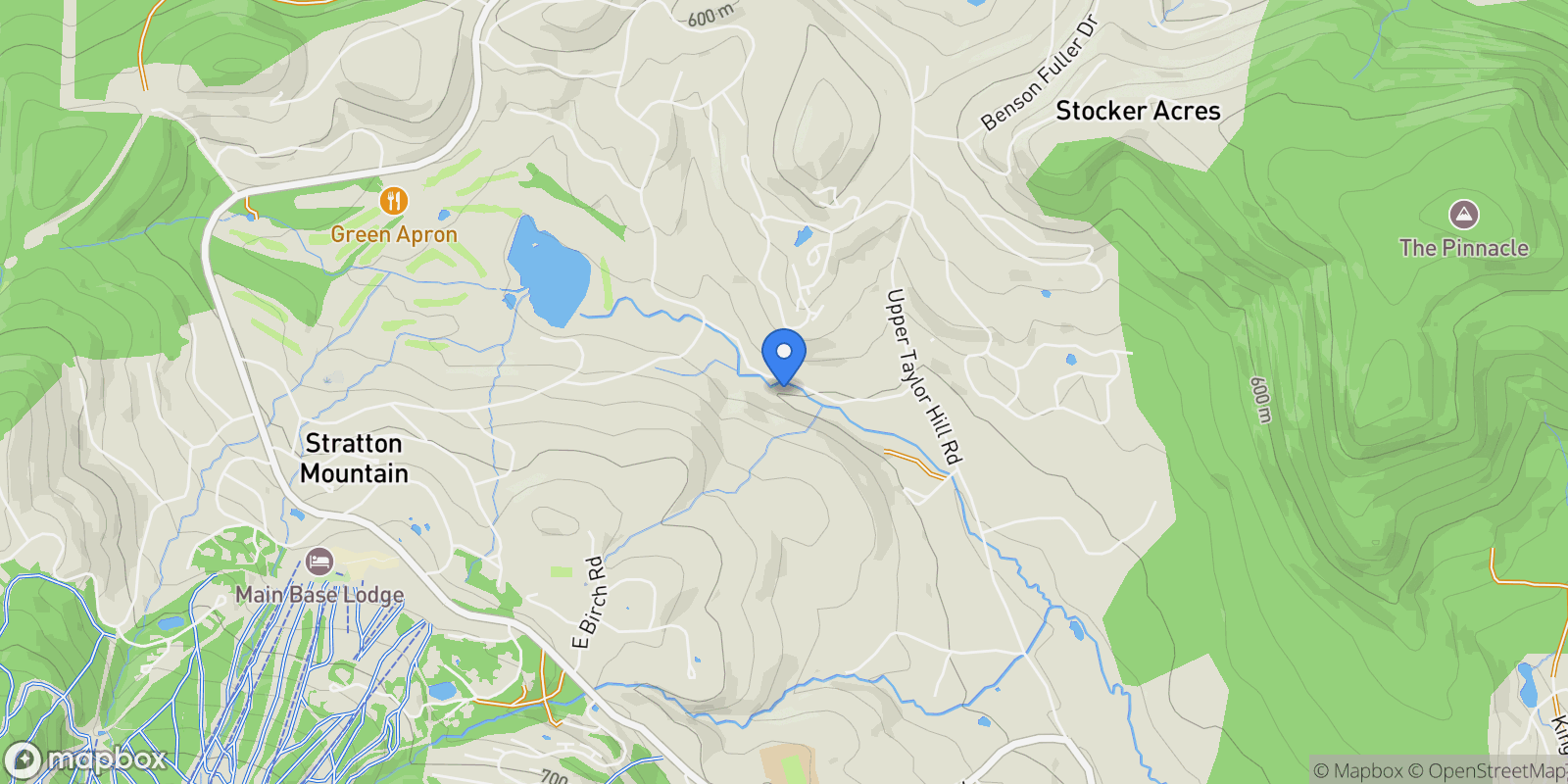 Map showing 33 Forest Haunts Road, Winhall, VT 05340, Winhall, Vermont, United States.