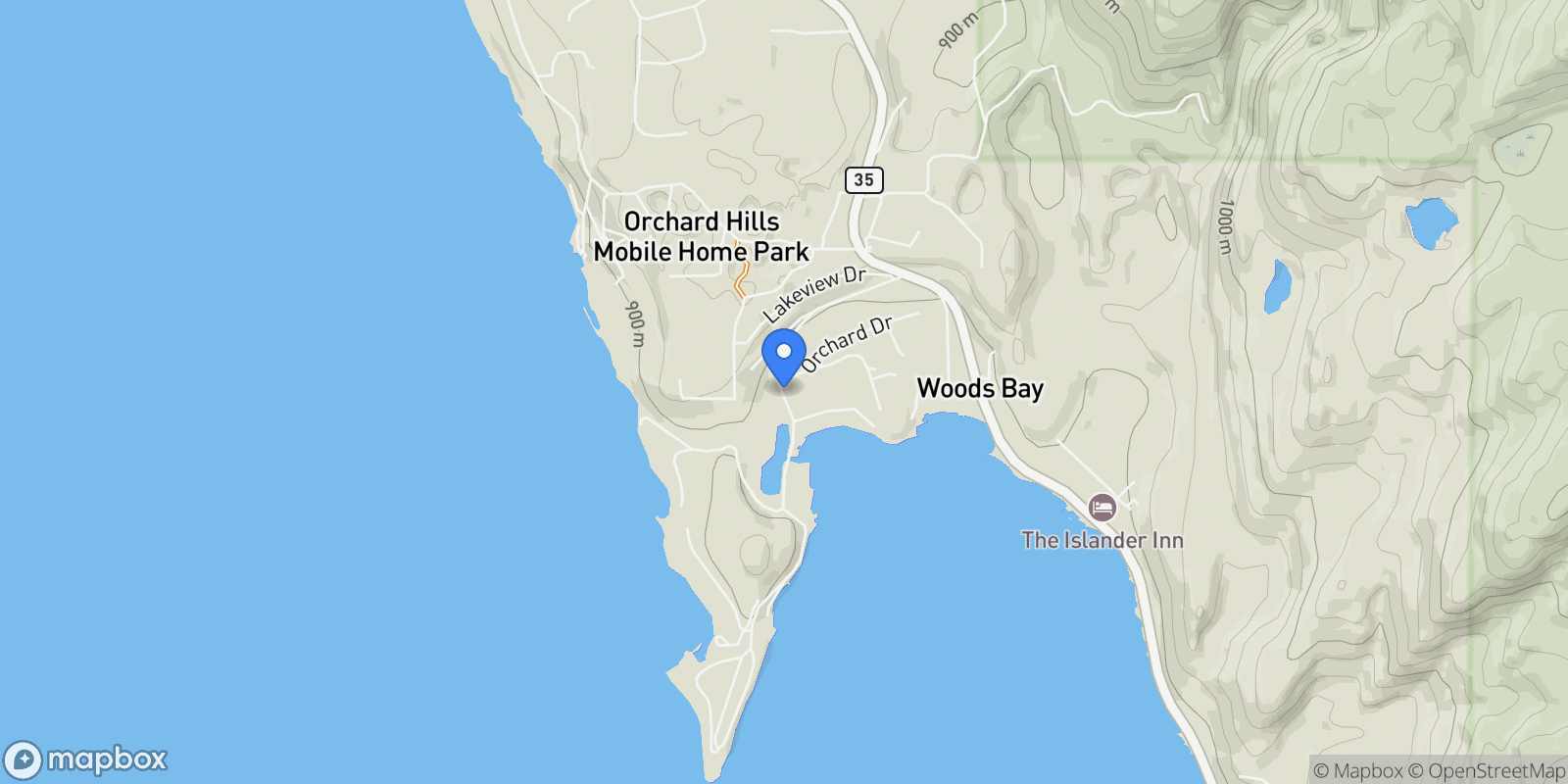 Map showing 14306 Yenne Point Road, Bigfork, Montana, United States.