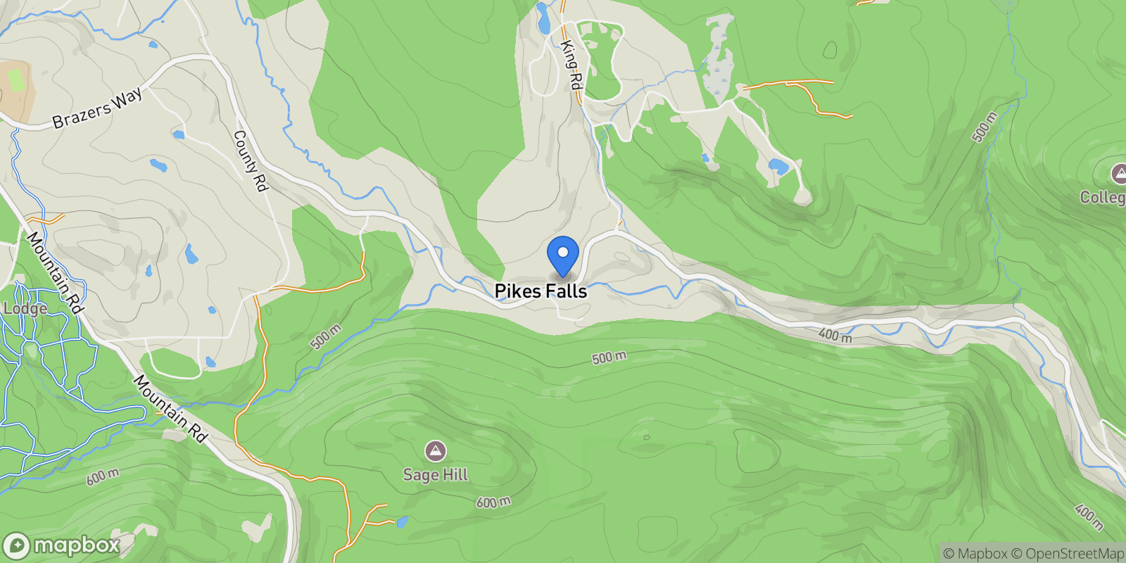 Map showing 4880 Pikes Falls Road, Jamaica, VT 05343-9811, Jamaica, Vermont, United States.