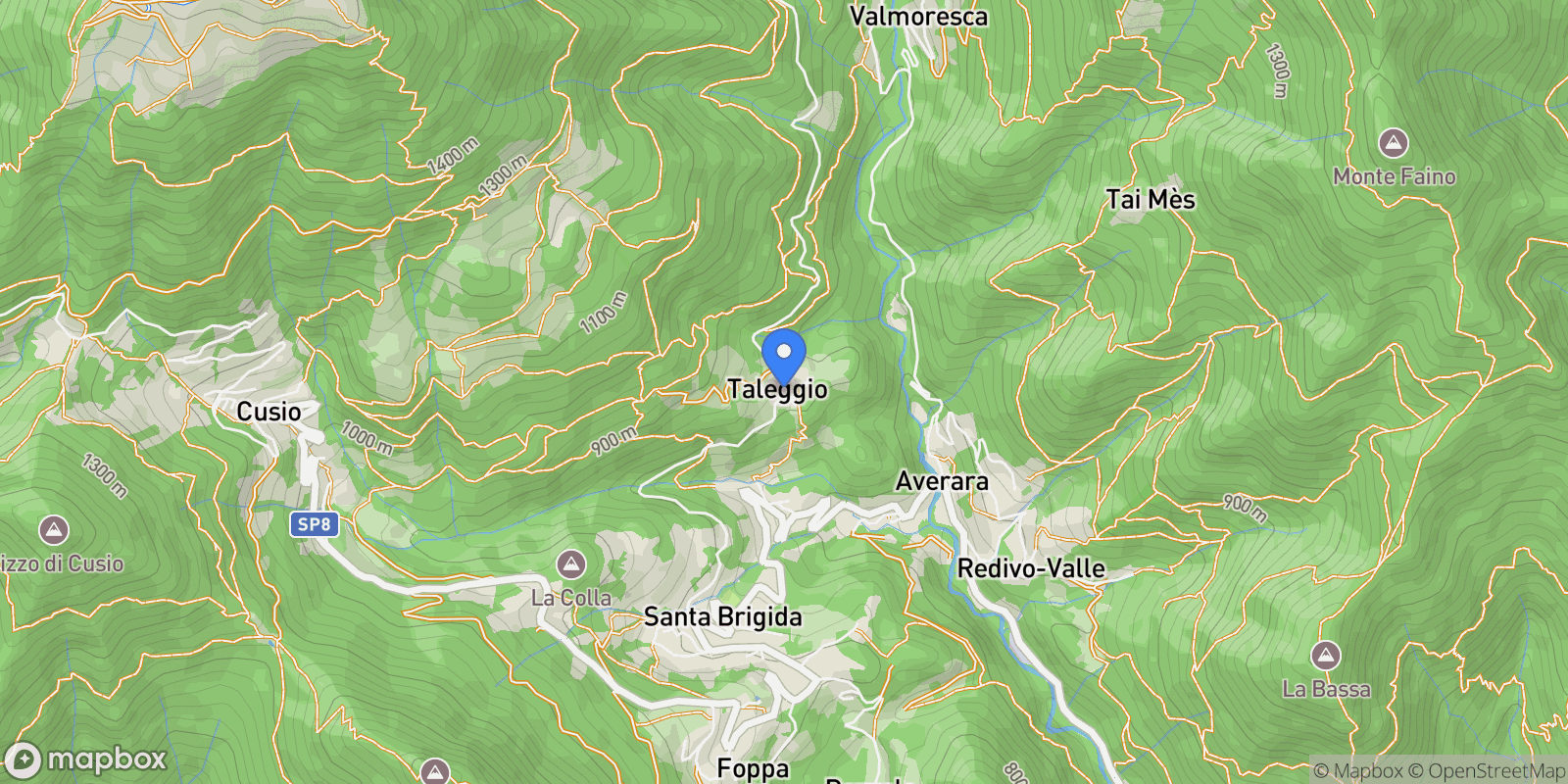 Map showing 24010 Taleggio BG, Italy, Taleggio, Lombardy, Italy.