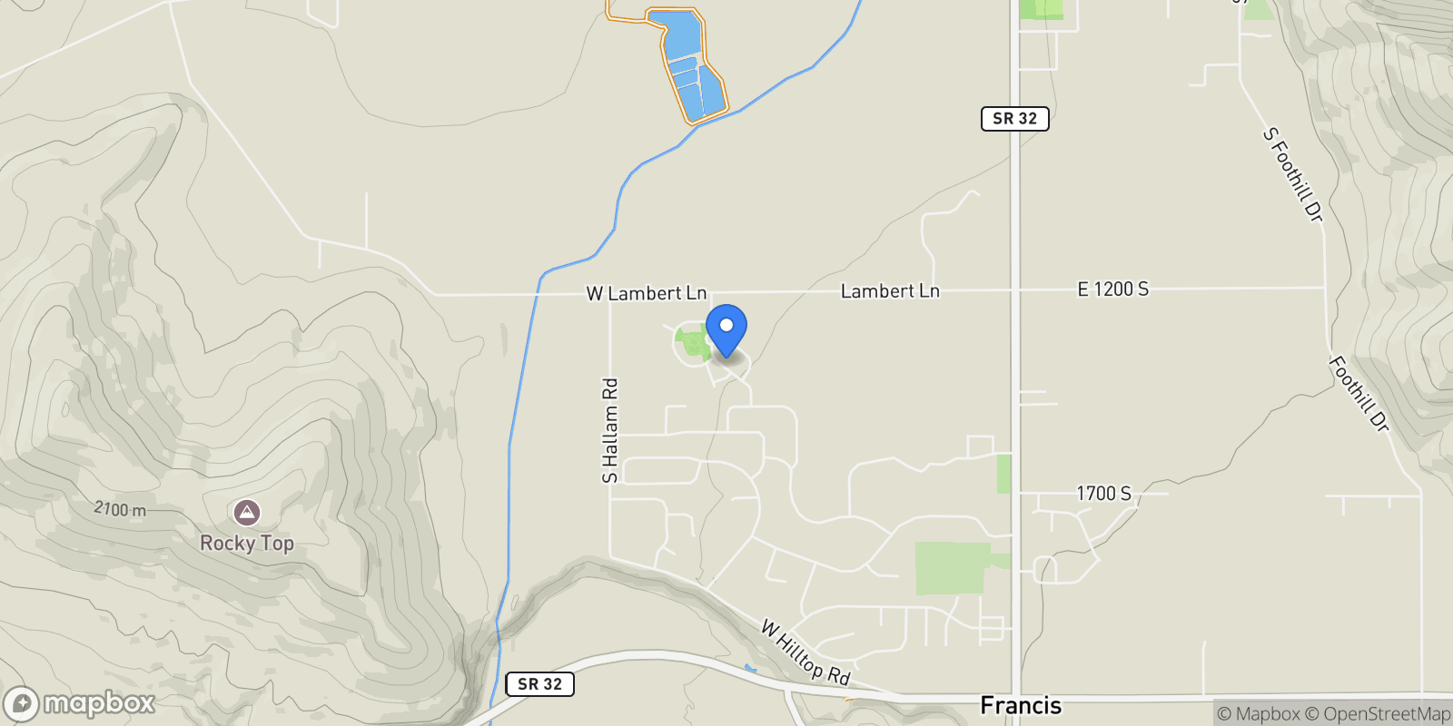 Map showing 1373 SAGE WAY 47, Kamas, Utah, United States.