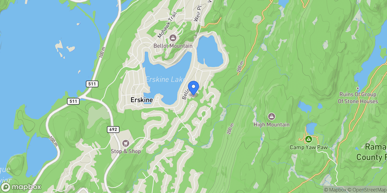Map showing 53 Pequot Road, Ringwood, NJ 07456, Ringwood, New Jersey, United States.