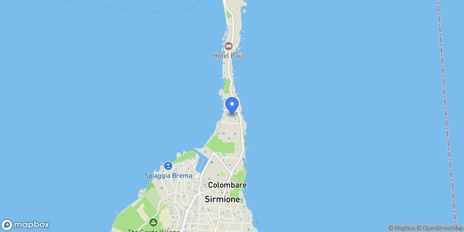 Map showing 25019 Colombare BS, Italy, Sirmione, Lombardy, Italy.