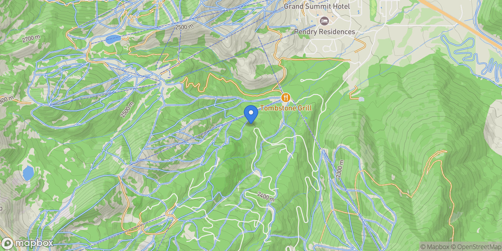 Map showing 22 WHITE PINE CANYON RD, Park City, Utah, United States.