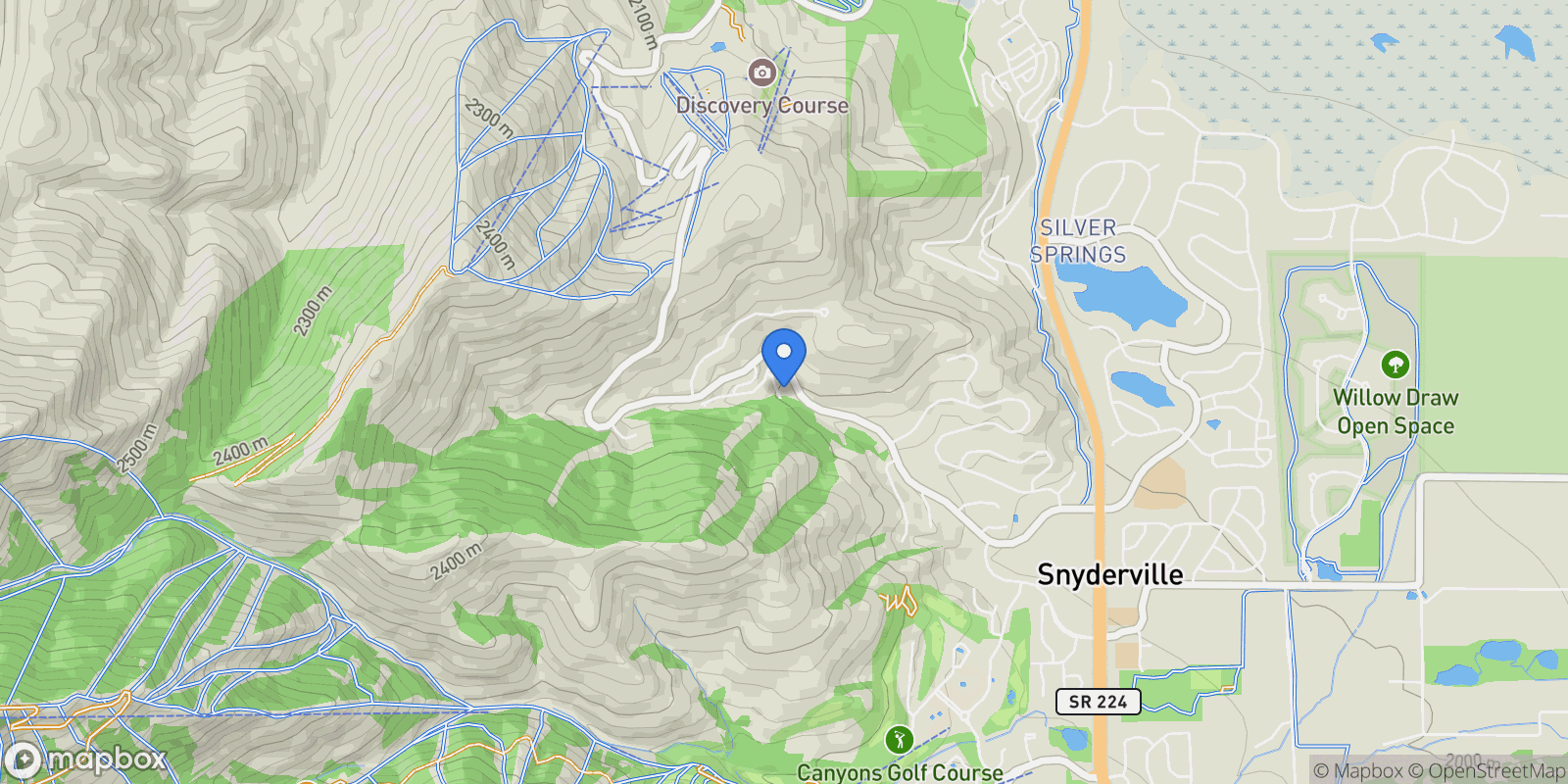 Map showing 4780 ENCLAVE CT, Park City, Utah, United States.