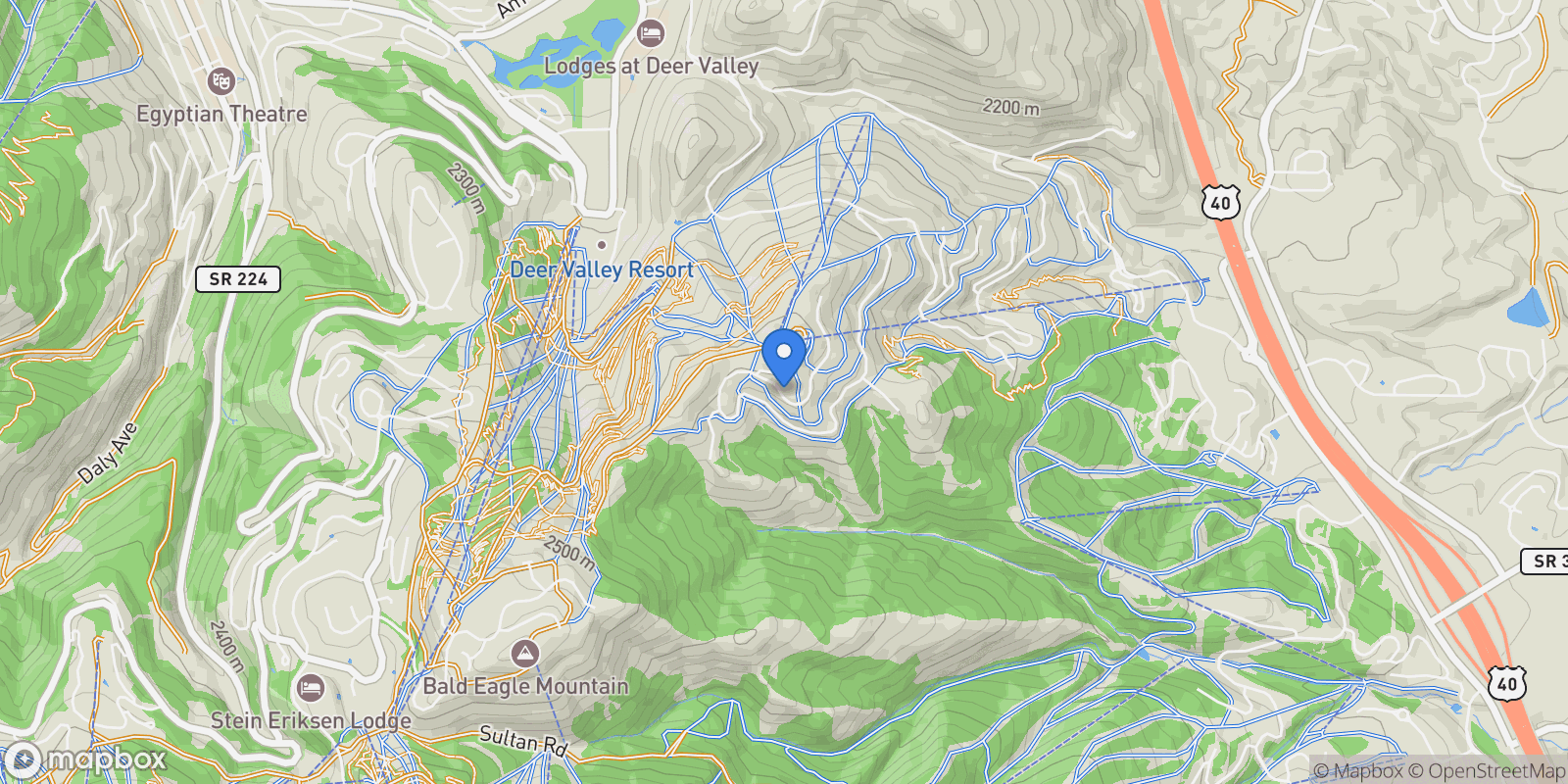 Map showing 9968 SUMMIT VIEW DR, Park City, Utah, United States.
