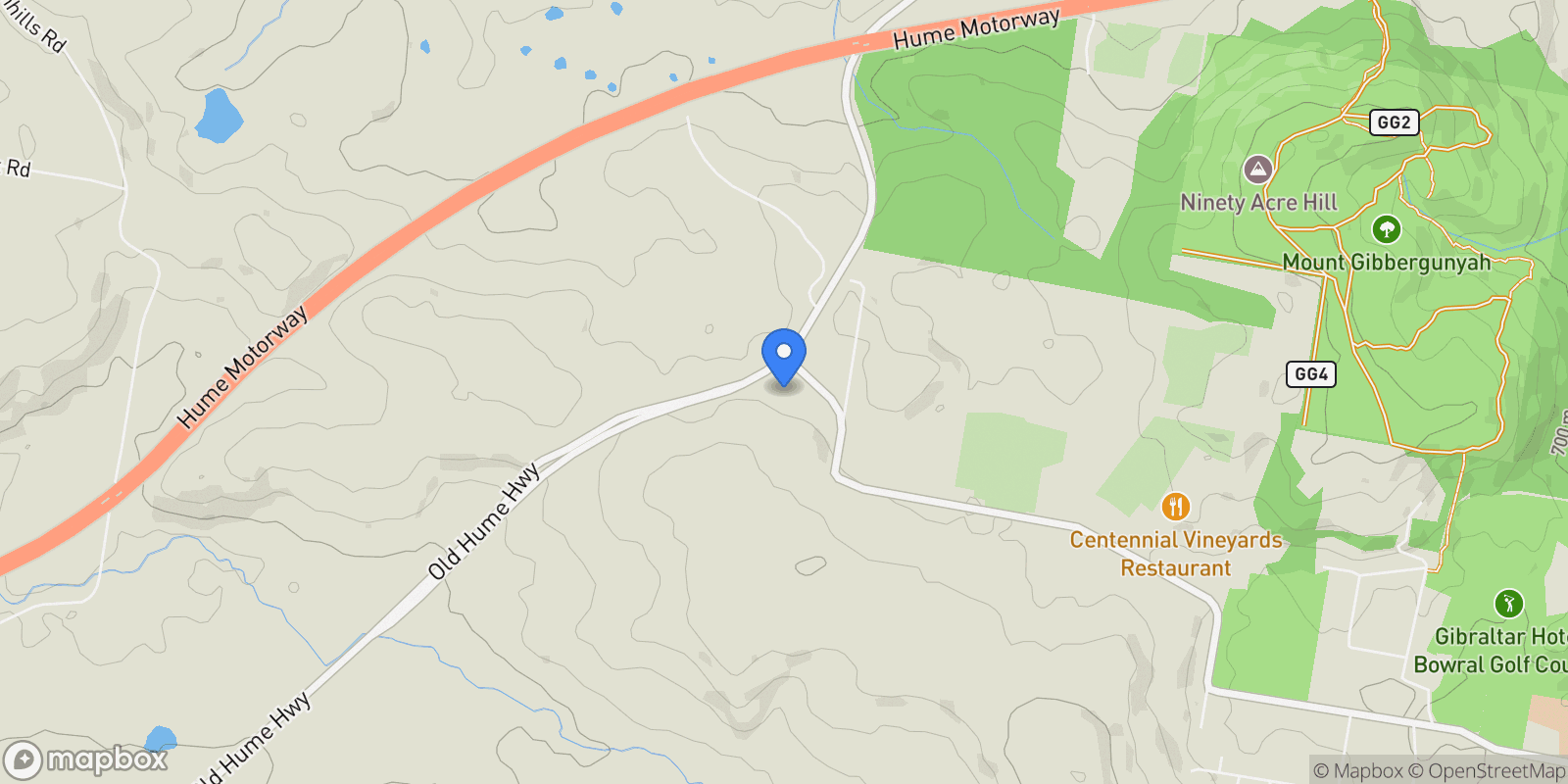 Map showing 373 Centennial Road, Bowral, NSW, Glenquarry, New South Wales, Australia.