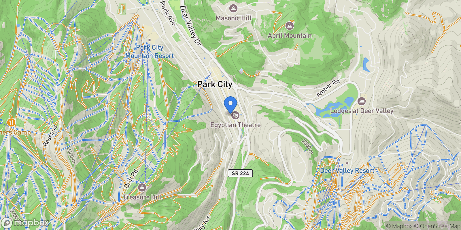 Map showing 333 MAIN ST 10, Park City, Utah, United States.