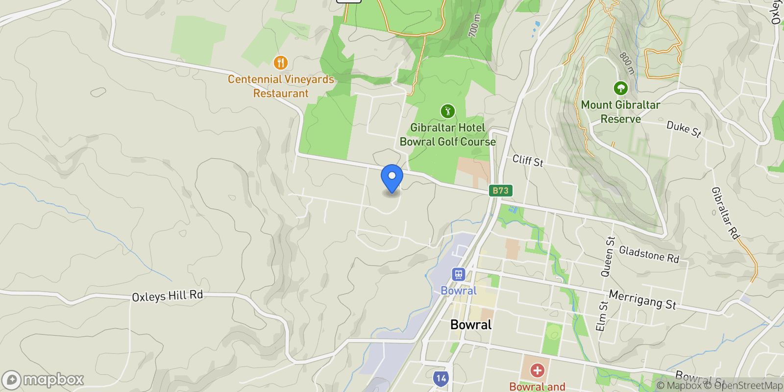Map showing 5 Fairway Drive, Bowral, NSW, Glenquarry, New South Wales, Australia.