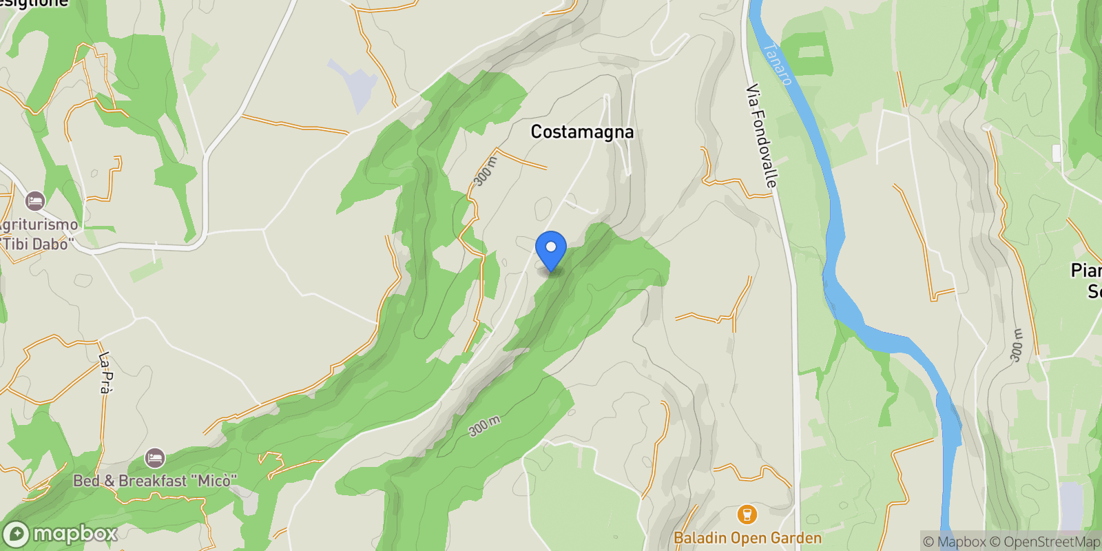 Map showing Costamagna, Piedmont, Italy.