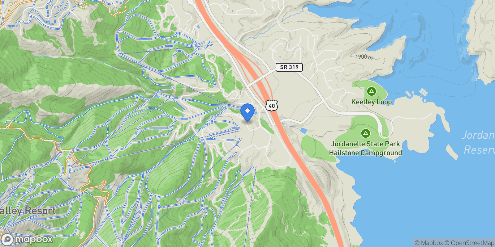 Map showing 1702 W GLENCOE MOUNTAIN WAY 8038, Park City, Utah, United States.
