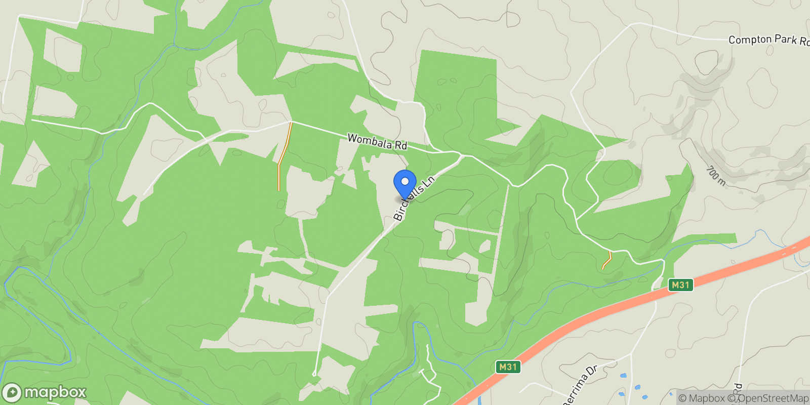 Map showing 58 Birchalls Lane, Berrima, NSW, Berrima, New South Wales, Australia.