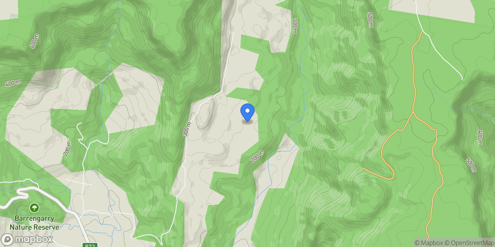 Map showing 368D Bunkers Hill Road, Barrengarry, NSW, Barrengarry, New South Wales, Australia.