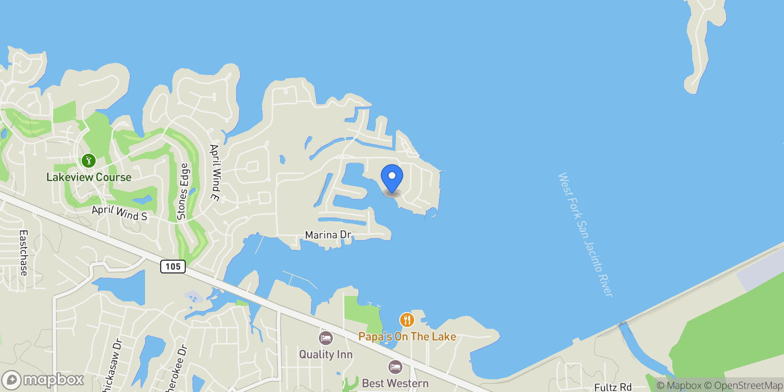 Map showing 14696 Diamondhead S, Conroe, Texas, United States.