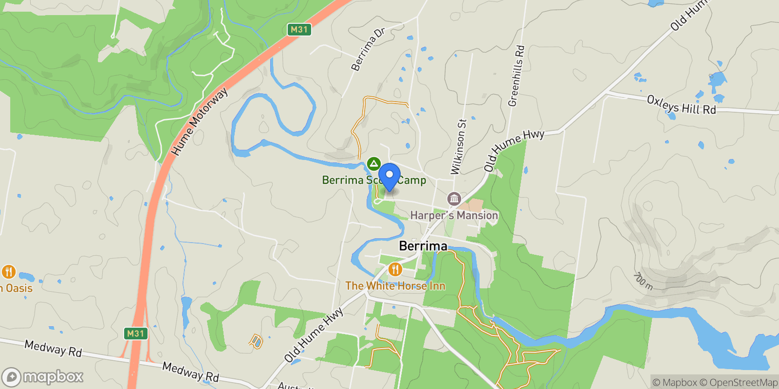 Map showing 44 Oxley Street, Berrima, NSW, Berrima, New South Wales, Australia.