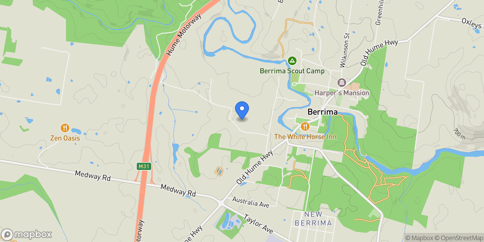 Map showing 64 Nathan Street, Berrima, NSW, Berrima, New South Wales, Australia.