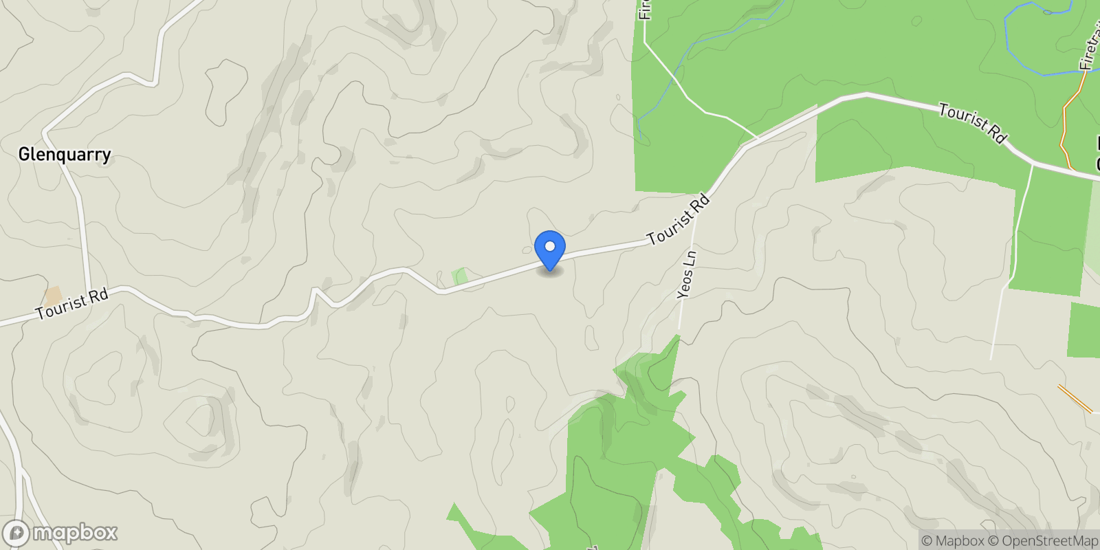 Map showing 360 Tourist Road, Glenquarry, NSW 2576, Glenquarry, New South Wales, Australia.