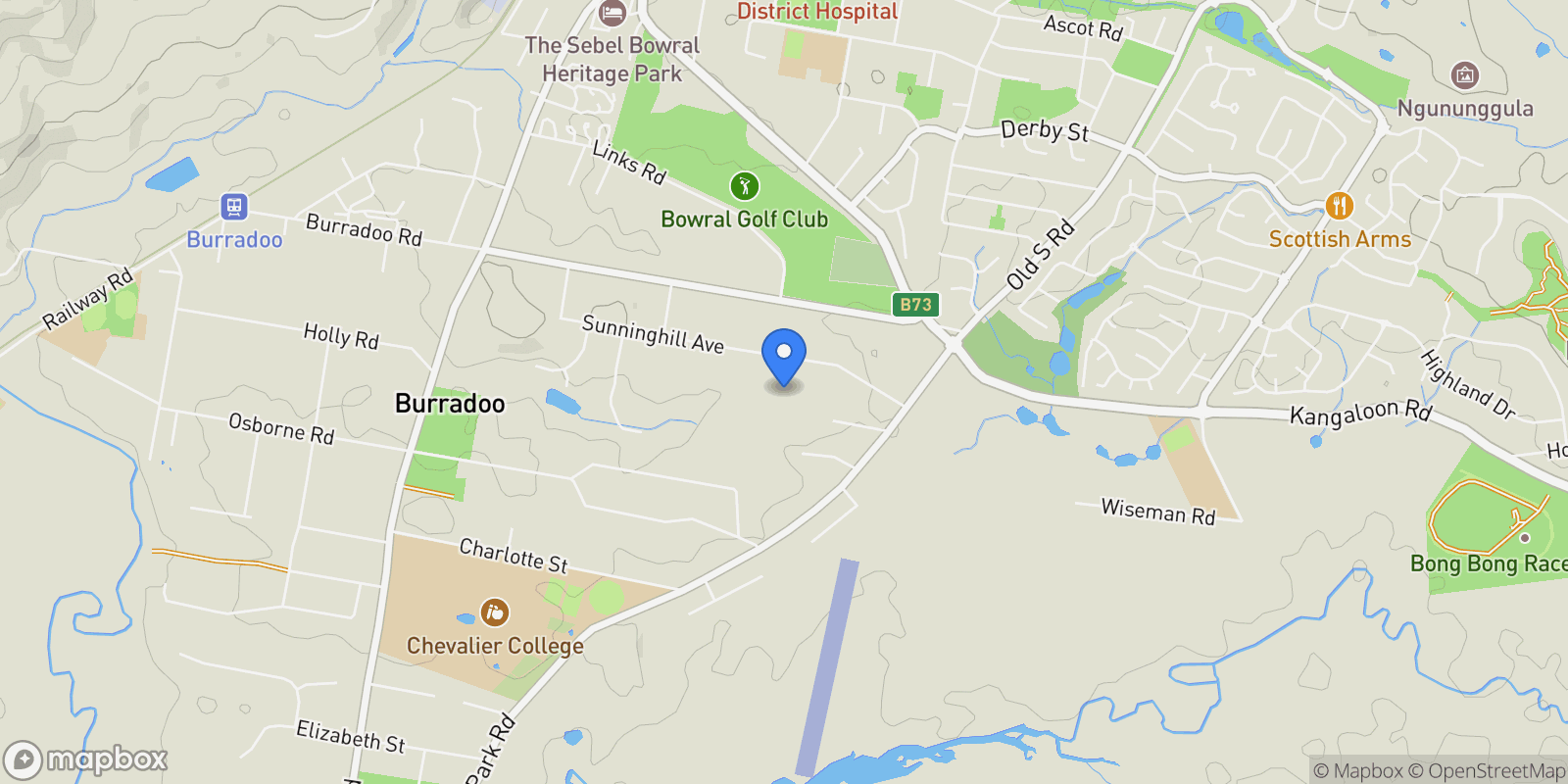 Map showing 59a Sunninghill Avenue, Burradoo, NSW, Burradoo, New South Wales, Australia.