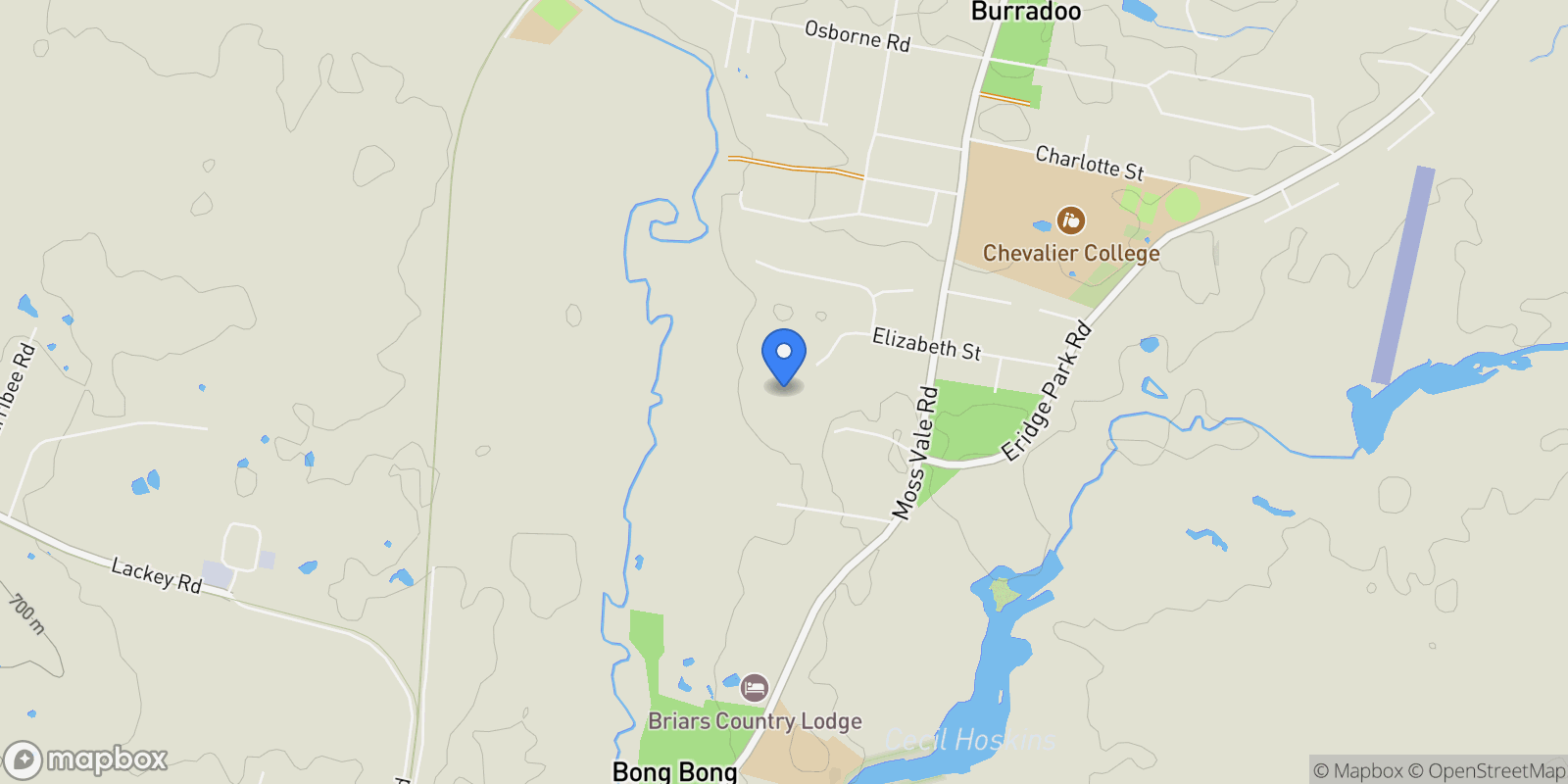 Map showing 35 Elizabeth Street, Burradoo, NSW, Burradoo, New South Wales, Australia.