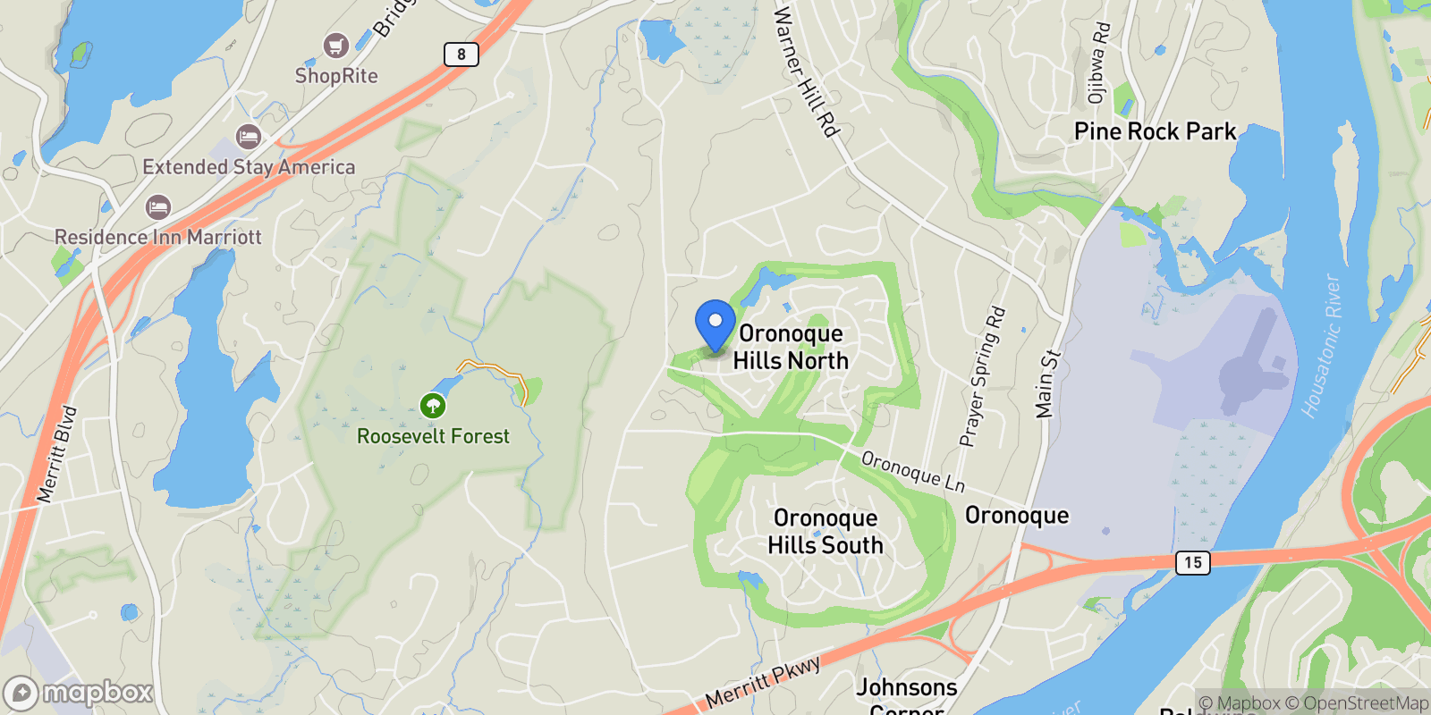Map showing 664 Osage Lane A, Stratford, CT 06614, Stratford, Connecticut, United States.